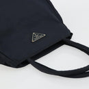 PRADA Hand Bag Nylon Navy Silver Auth bs34478-6