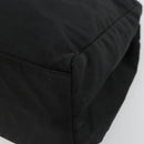 PRADA Hand Bag Nylon Black Silver Auth bs34479-9
