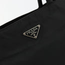 PRADA Hand Bag Nylon Black Silver Auth bs34479-17