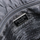 PRADA Hand Bag Nylon Black Silver Auth bs34479-18