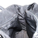 PRADA Hand Bag Nylon Black Silver Auth bs34479-19