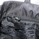 PRADA Hand Bag Nylon Black Silver Auth bs34479-21