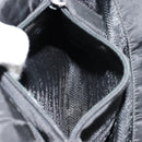 PRADA Hand Bag Nylon Black Silver Auth bs34479-24