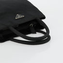 PRADA Hand Bag Nylon Black Silver Auth bs34479-7