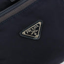 PRADA Backpack Nylon Navy Silver Auth bs34480-17