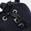 PRADA Backpack Nylon Navy Silver Auth bs34480-19