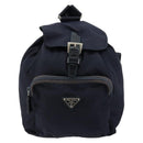 PRADA Backpack Nylon Navy Silver Auth bs34480-2