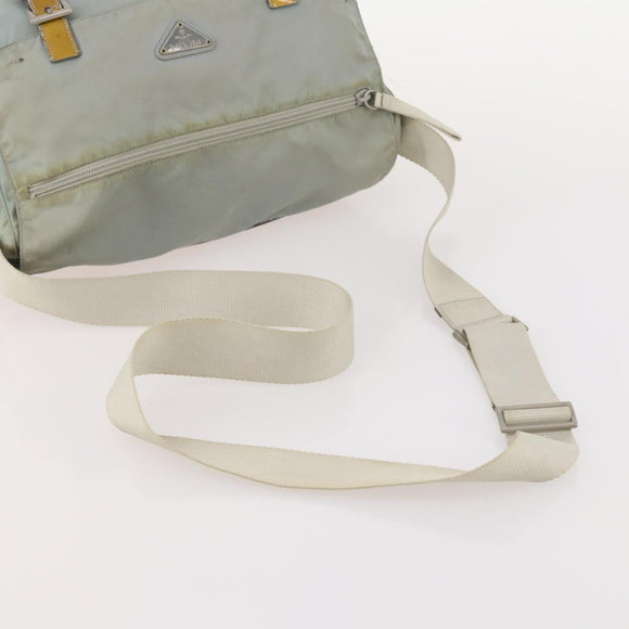 PRADA Shoulder Bag Nylon 3 Set Light Blue Khaki Black Auth bs34483
