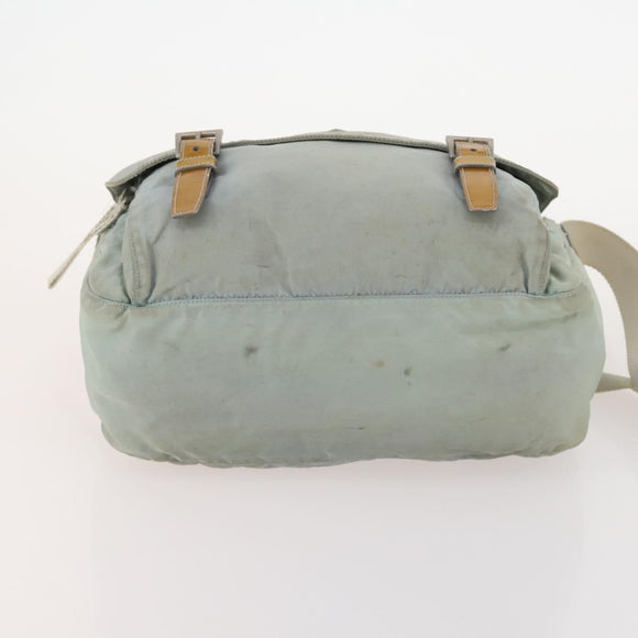 PRADA Shoulder Bag Nylon 3 Set Light Blue Khaki Black Auth bs34483