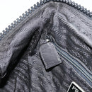 PRADA Hand Bag Nylon Black Silver Auth bs34484-20