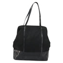 PRADA Hand Bag Nylon Black Silver Auth bs34484-13