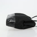 PRADA Hand Bag Nylon Black Silver Auth bs34484-3