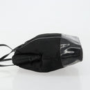 PRADA Hand Bag Nylon Black Silver Auth bs34484-4