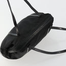 PRADA Hand Bag Nylon Black Silver Auth bs34484-6