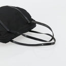 PRADA Hand Bag Nylon Black Silver Auth bs34484-7