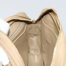 CHANEL Chain Shoulder Bag Leather Beige Gold CC Auth bs34488-17