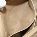 CHANEL Chain Shoulder Bag Leather Beige Gold CC Auth bs34488-22