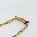 CHANEL Chain Shoulder Bag Leather Beige Gold CC Auth bs34488-8