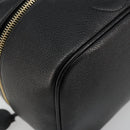 CHANEL Vanity Pouch Caviar Skin Black Gold CC Auth bs34489-11