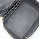 CHANEL Vanity Pouch Caviar Skin Black Gold CC Auth bs34489-17