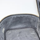 CHANEL Vanity Pouch Caviar Skin Black Gold CC Auth bs34489-19