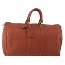 LOUIS VUITTON Epi Keepall 45 Boston Bag Brown M42978 LV Auth bs34491-1