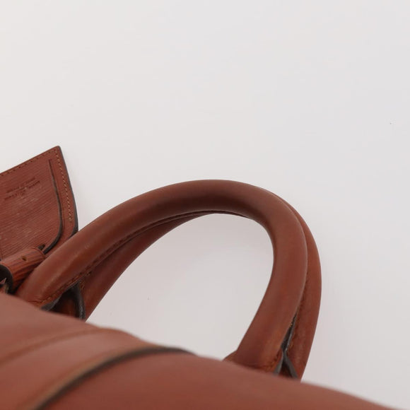 LOUIS VUITTON Epi Keepall 45 Boston Bag Brown M42978 LV Auth bs34491