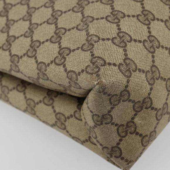 GUCCI GG Supreme Web Sherry Line Tote Bag PVC Beige Gold 39 02 091 Auth bs34492