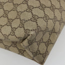 GUCCI GG Supreme Web Sherry Line Tote Bag PVC Beige Gold 39 02 091 Auth bs34492-13