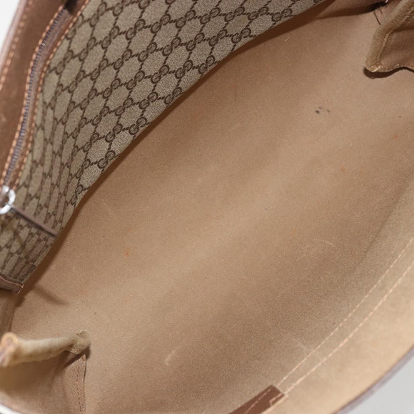 GUCCI GG Supreme Web Sherry Line Tote Bag PVC Beige Gold 39 02 091 Auth bs34492