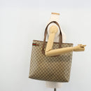GUCCI GG Supreme Web Sherry Line Tote Bag PVC Beige Gold 39 02 091 Auth bs34492-22