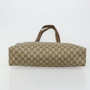 GUCCI GG Supreme Web Sherry Line Tote Bag PVC Beige Gold 39 02 091 Auth bs34492-9