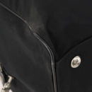 PRADA Boston Bag Nylon Black Silver Auth bs34493-14
