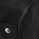 PRADA Boston Bag Nylon Black Silver Auth bs34493-15