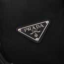 PRADA Boston Bag Nylon Black Silver Auth bs34493-18