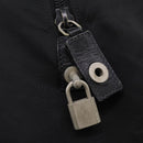 PRADA Boston Bag Nylon Black Silver Auth bs34493-19