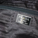 PRADA Boston Bag Nylon Black Silver Auth bs34493-22