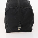 PRADA Boston Bag Nylon Black Silver Auth bs34493-4