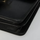 GUCCI Chain Shoulder Bag Leather Black Gold 510304 Auth bs34494-10