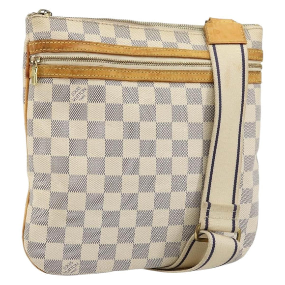 LOUIS VUITTON Damier Azur Pochette Bosphore Shoulder Bag N51112 LV Auth bs34495