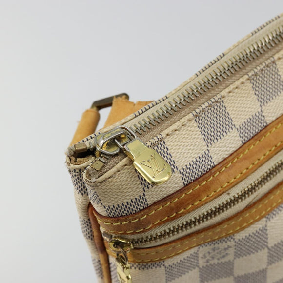 LOUIS VUITTON Damier Azur Pochette Bosphore Shoulder Bag N51112 LV Auth bs34495