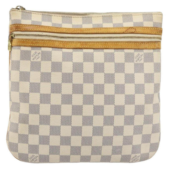 LOUIS VUITTON Damier Azur Pochette Bosphore Shoulder Bag N51112 LV Auth bs34495