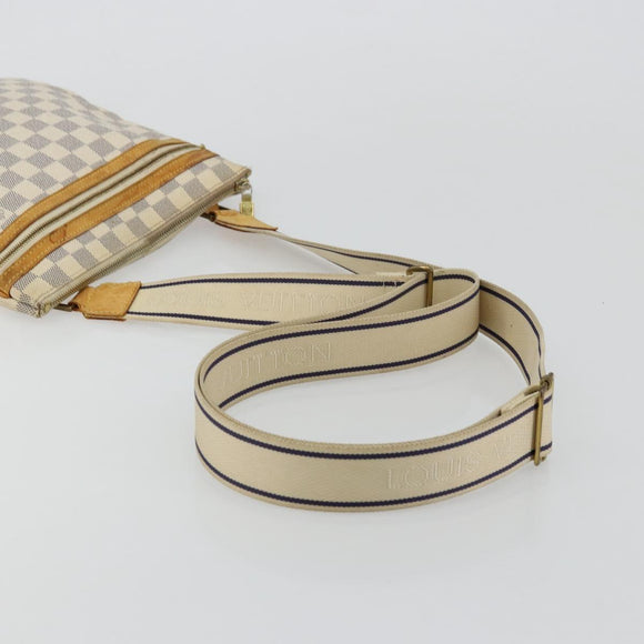 LOUIS VUITTON Damier Azur Pochette Bosphore Shoulder Bag N51112 LV Auth bs34495