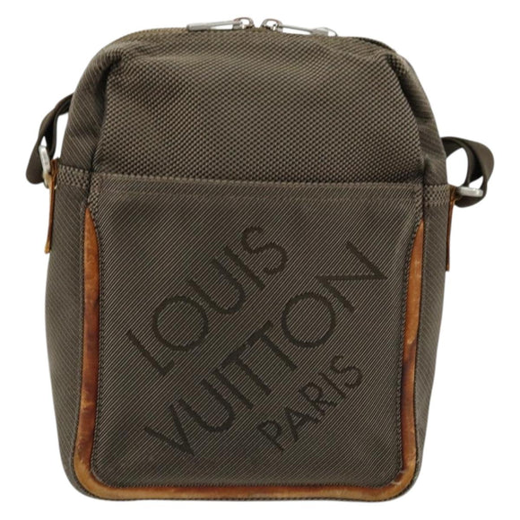 LOUIS VUITTON Damier Geant Sitadan Shoulder Bag Beige Sabre M93041 Auth bs34496