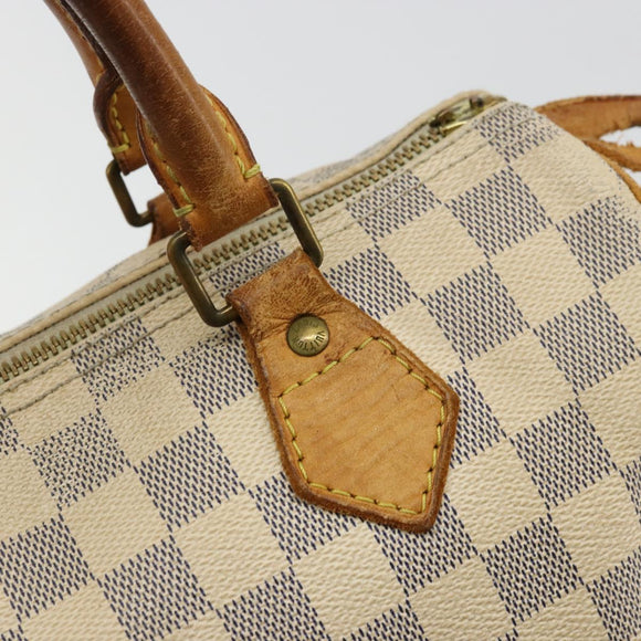 LOUIS VUITTON Damier Azur Speedy 25 Hand Bag N41534 LV Auth bs34499