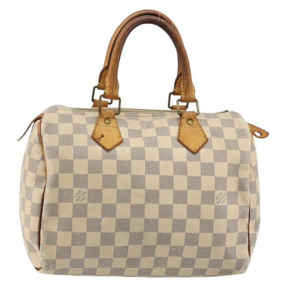 LOUIS VUITTON Damier Azur Speedy 25 Hand Bag N41534 LV Auth bs34499