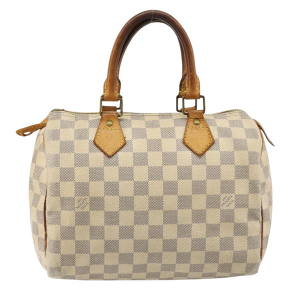 LOUIS VUITTON Damier Azur Speedy 25 Hand Bag N41534 LV Auth bs34499
