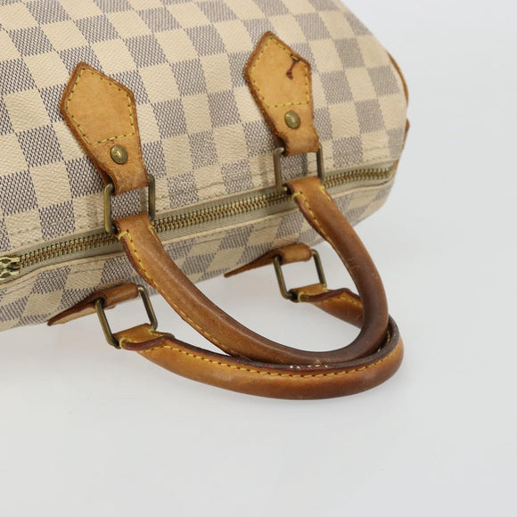 LOUIS VUITTON Damier Azur Speedy 25 Hand Bag N41534 LV Auth bs34499