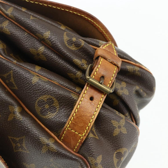 LOUIS VUITTON Monogram Saumur 30 Shoulder Bag M42256 LV Auth bs34502