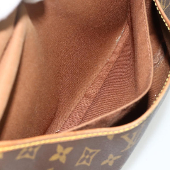 LOUIS VUITTON Monogram Saumur 30 Shoulder Bag M42256 LV Auth bs34502